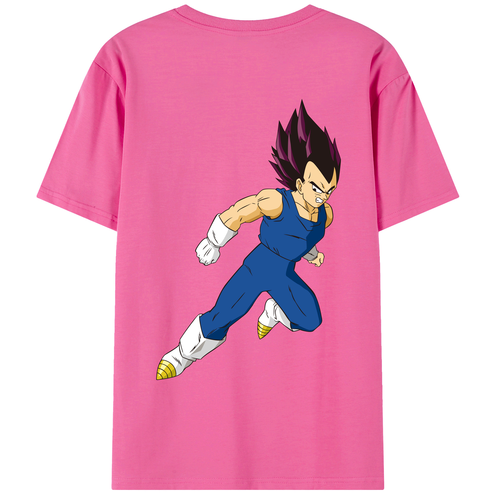 （画像用） ドラゴンボール ベジータ四世（Bejīta Yonsei）DRAGON BALL Vegeta IV レディース半袖Tシャツ(バックプリント)
